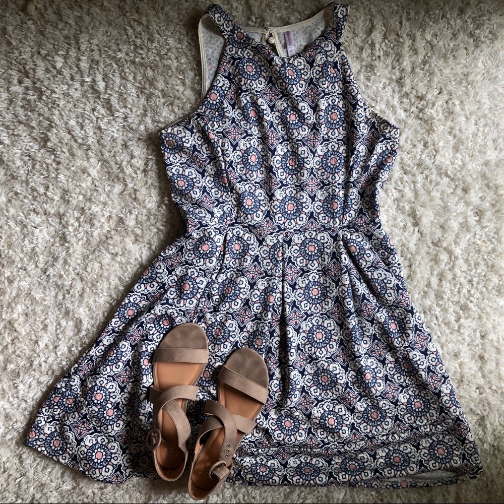 Floral Midi Dress | Size XL